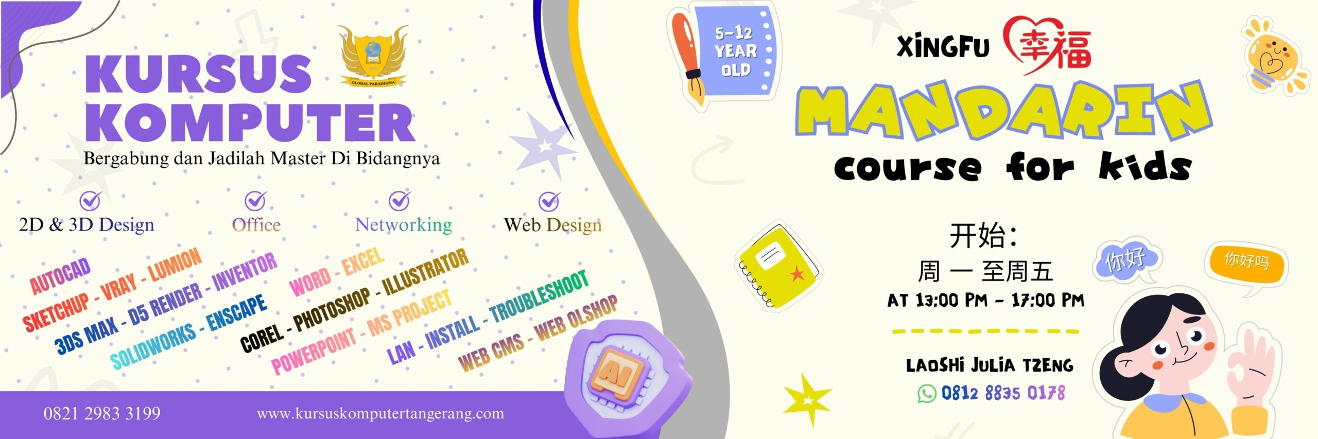 kursus mandarin anak di tangerang